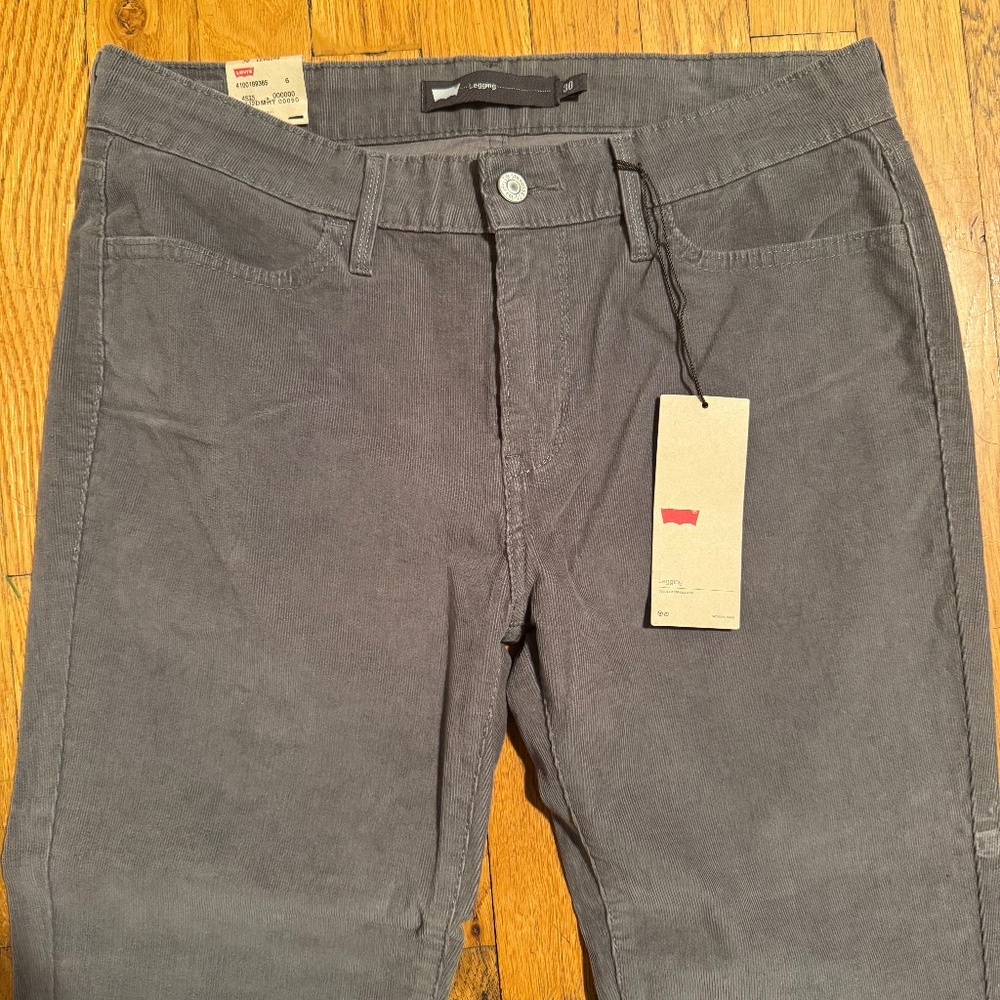 Levis corduroy leggings size 30 nwt